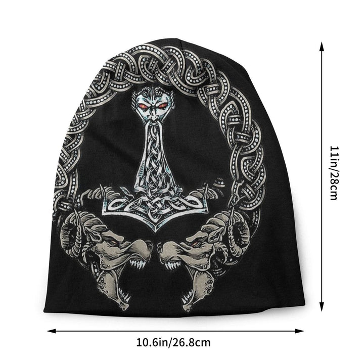 WorldNorse Thors Hammer Keltischer Knoten Beanie