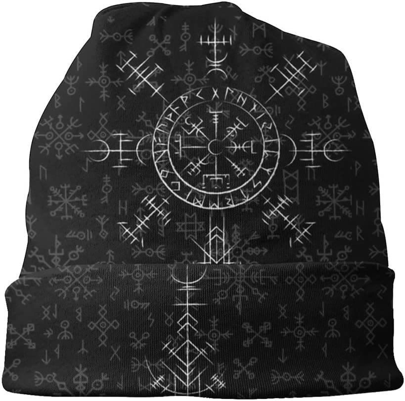 WorldNorse Vegvisir Wikinger-Runen Beanie