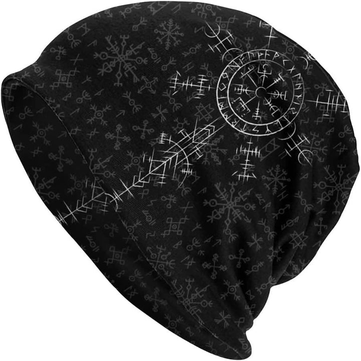 WorldNorse Vegvisir Wikinger-Runen Beanie