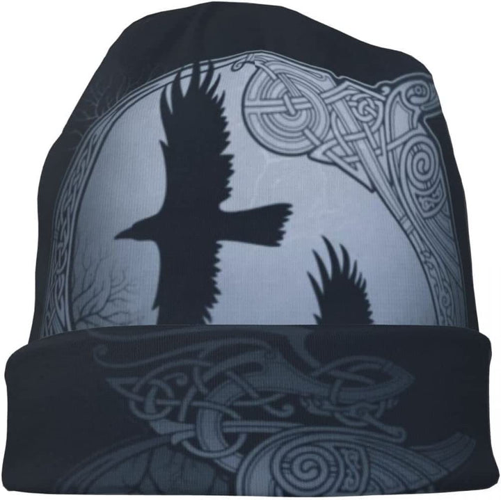 WorldNorse Raven Totem Keltischer Knoten Beanie