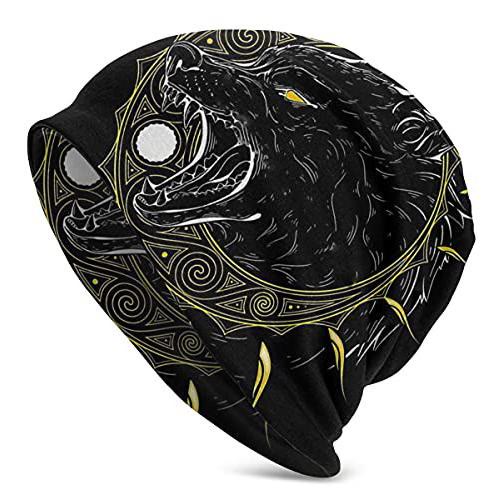 WorldNorse Wolves Keltischer Knoten Rune Beanie