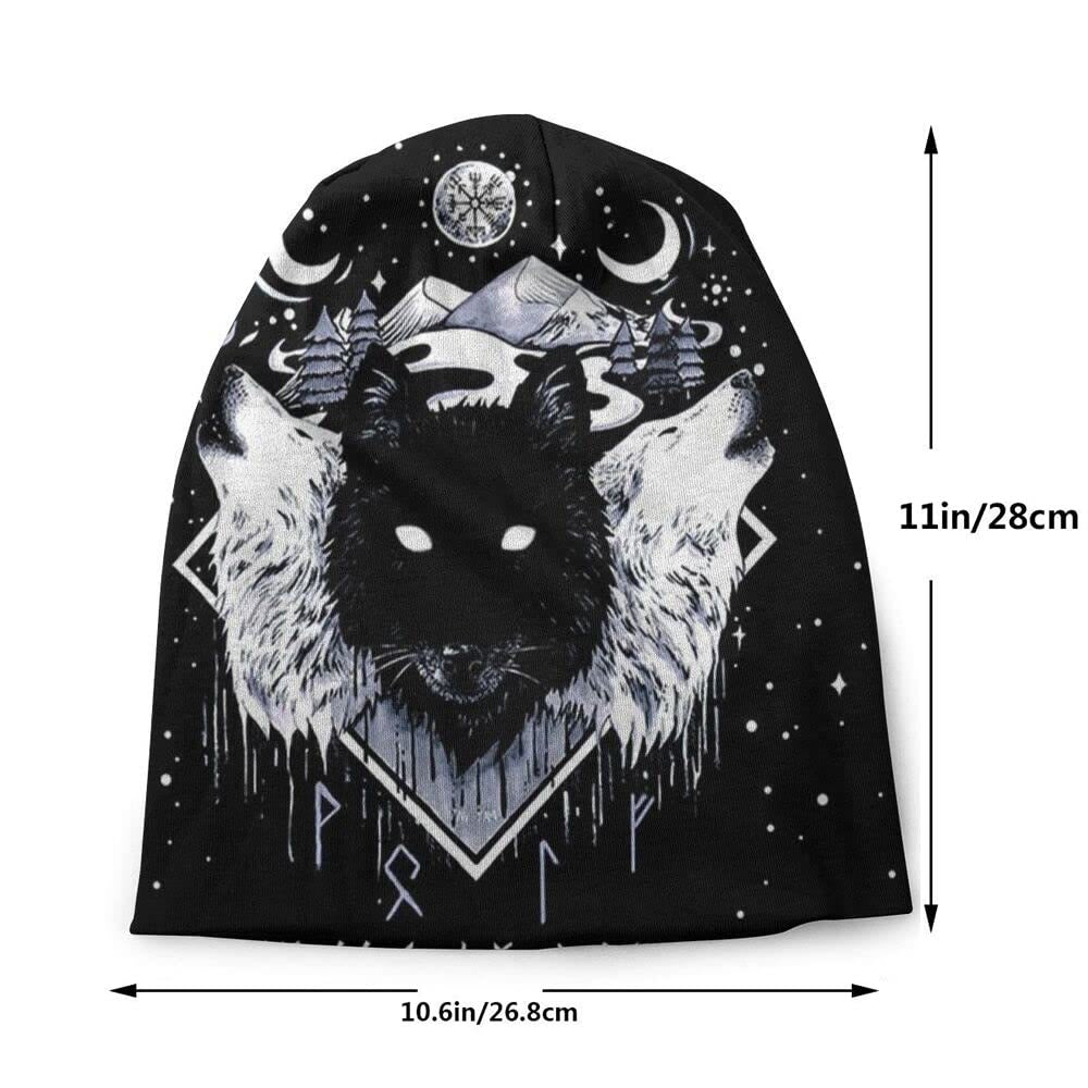 WorldNorse Vegvisir Runen mit Wolf Beanie