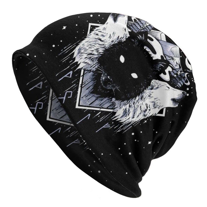 WorldNorse Vegvisir Runen mit Wolf Beanie