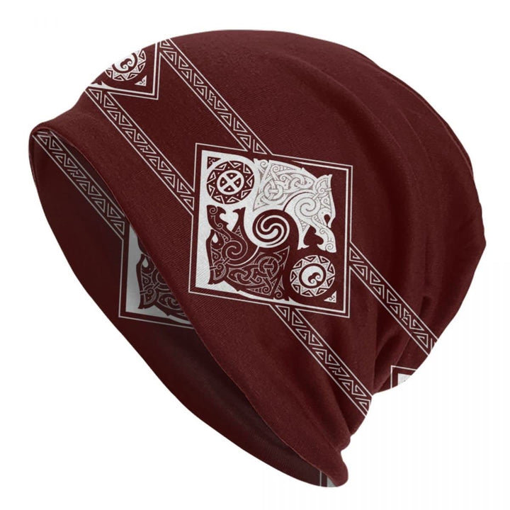 WorldNorse Doppelwölfe Nordische Beanie
