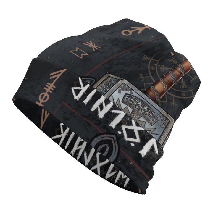 WorldNorse Mjölnir Runes Strickmütze