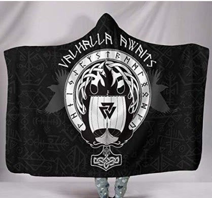 WorldNorse Odin Valknut Kapuzendecke - image 3