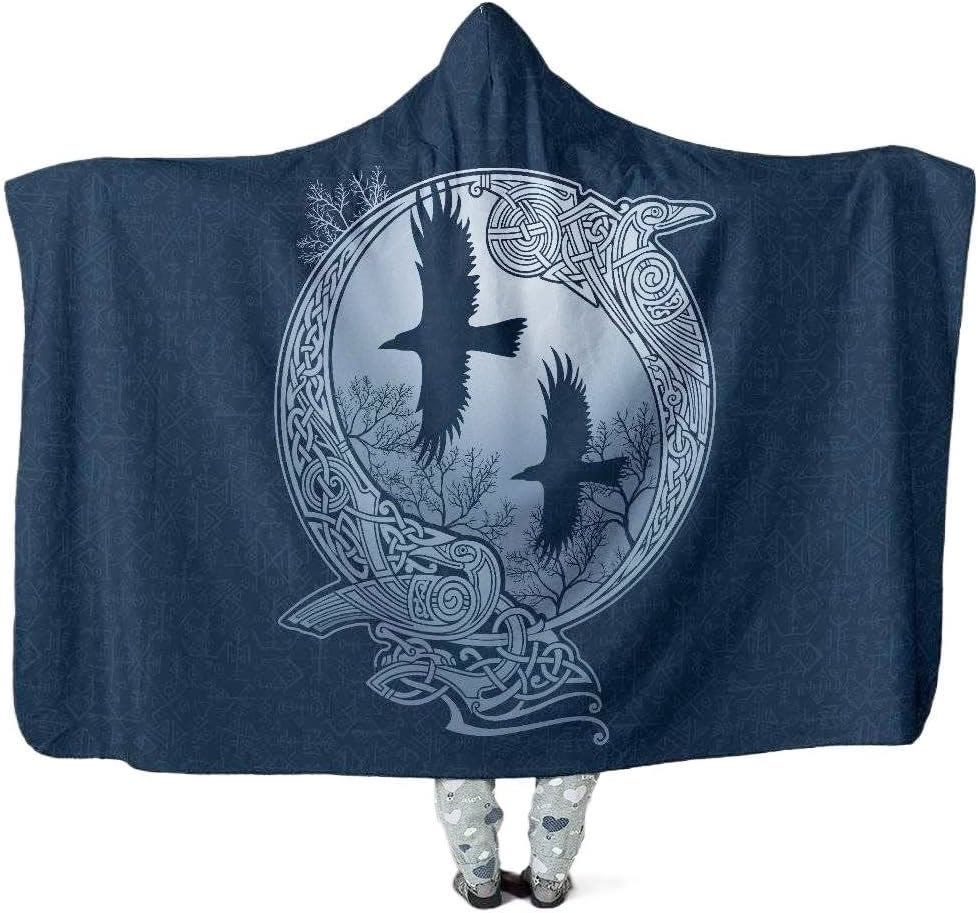 WorldNorse Keltischer Knoten Kapuzendecke - Raven - 150x200cm - image 2