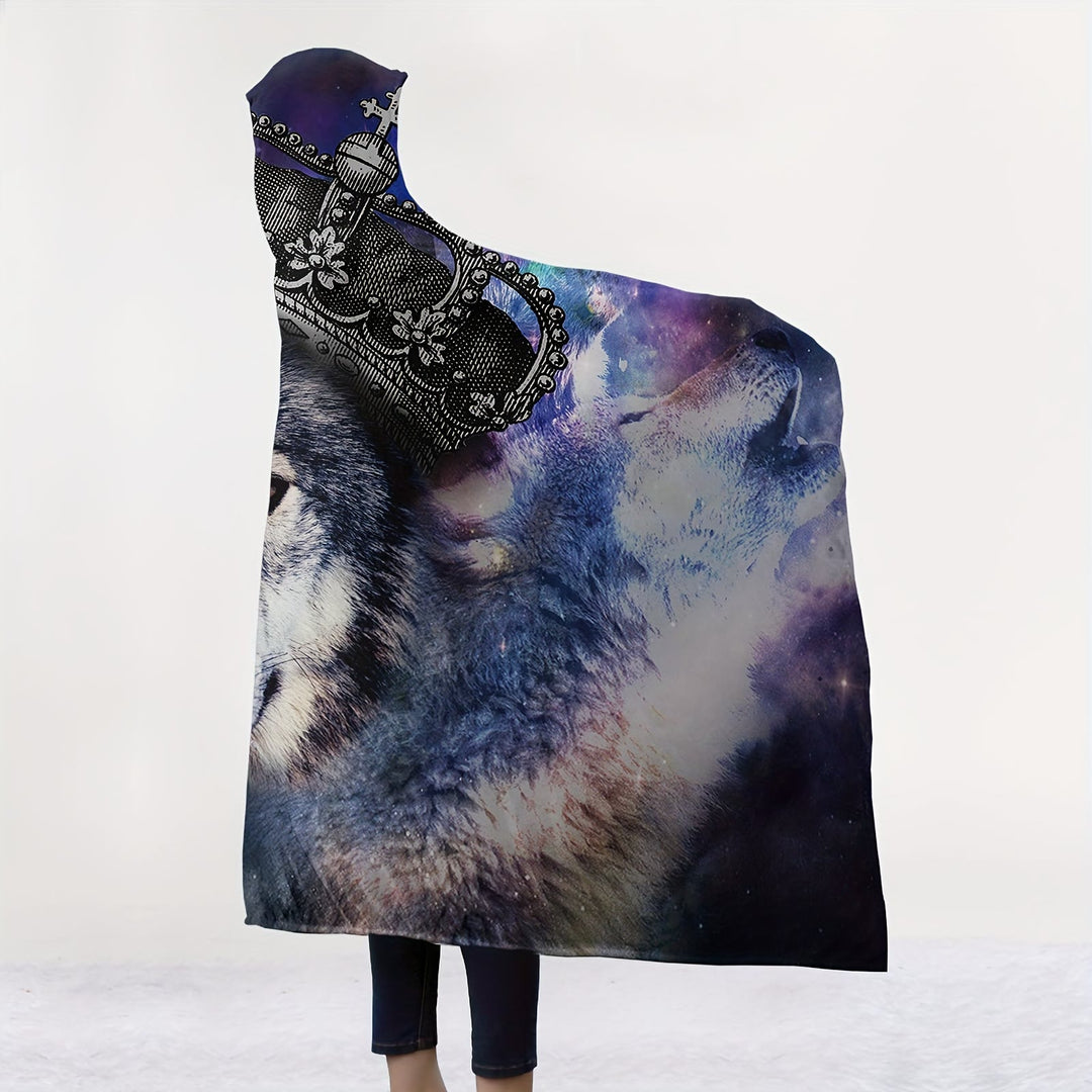 WorldNorse Crown Wolves Kapuzendecke - image 1