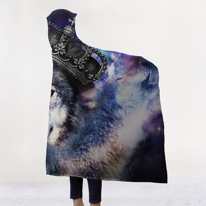 WorldNorse Crown Wolves Kapuzendecke - image 1