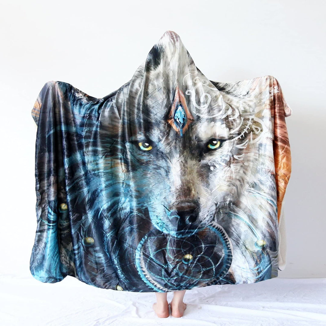 WorldNorse Moon Wolves Kapuzendecke - image 4