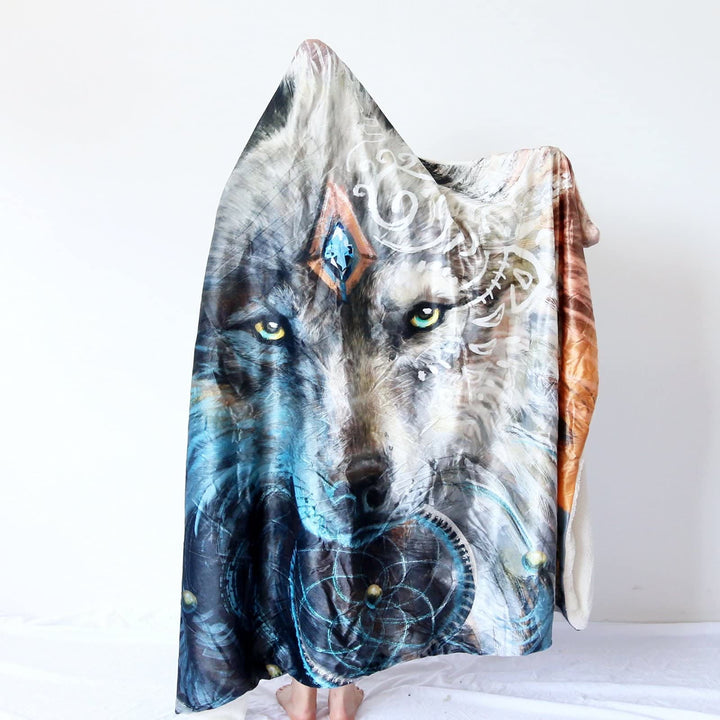 WorldNorse Moon Wolves Kapuzendecke - image 6
