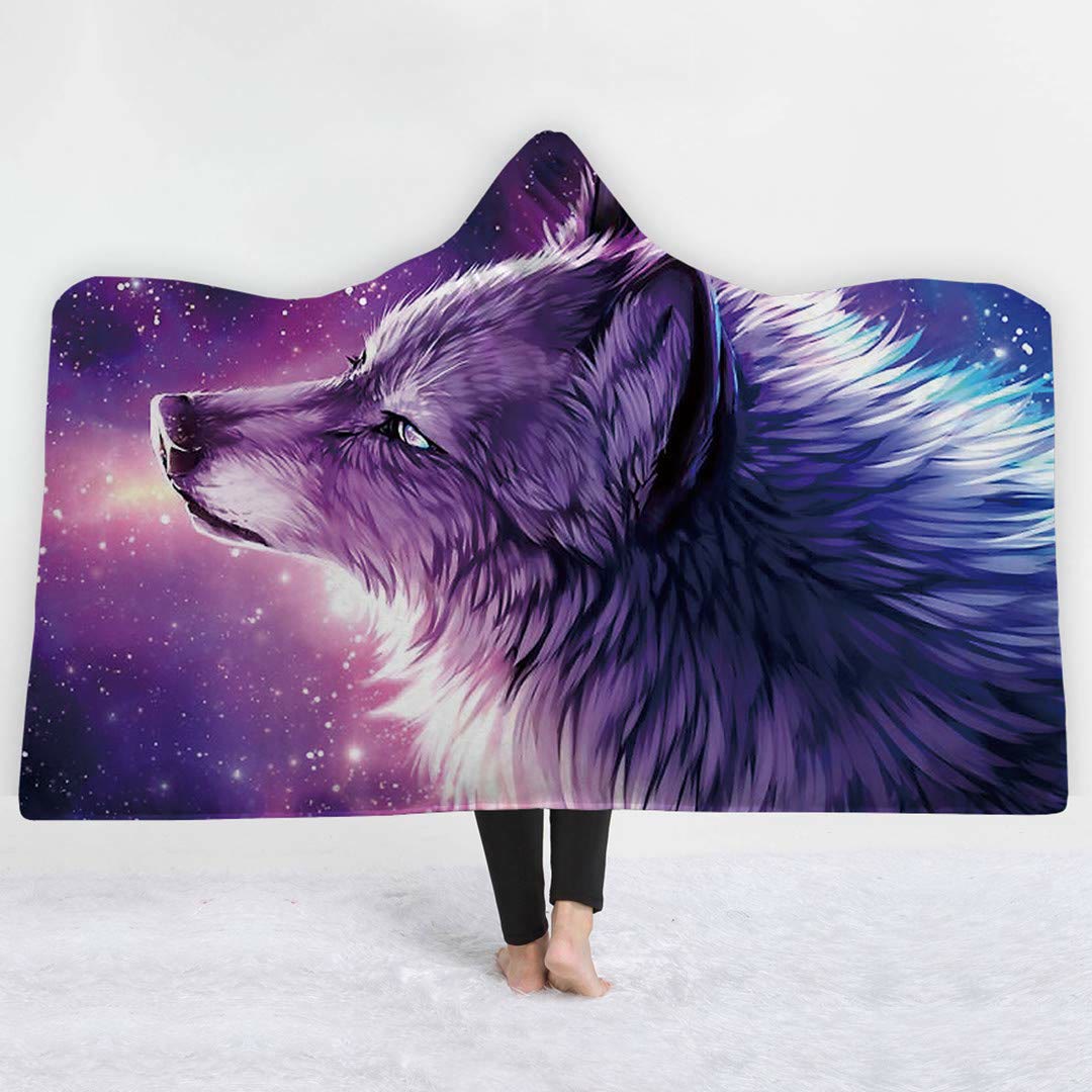 WorldNorse Aurora Wolves Kapuzendecke - Aurora Wolf - 150x200cm - image 4