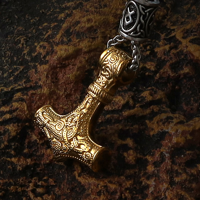 WorldNorse Mjölnir - Thors Hammer Edelstahl Halskette