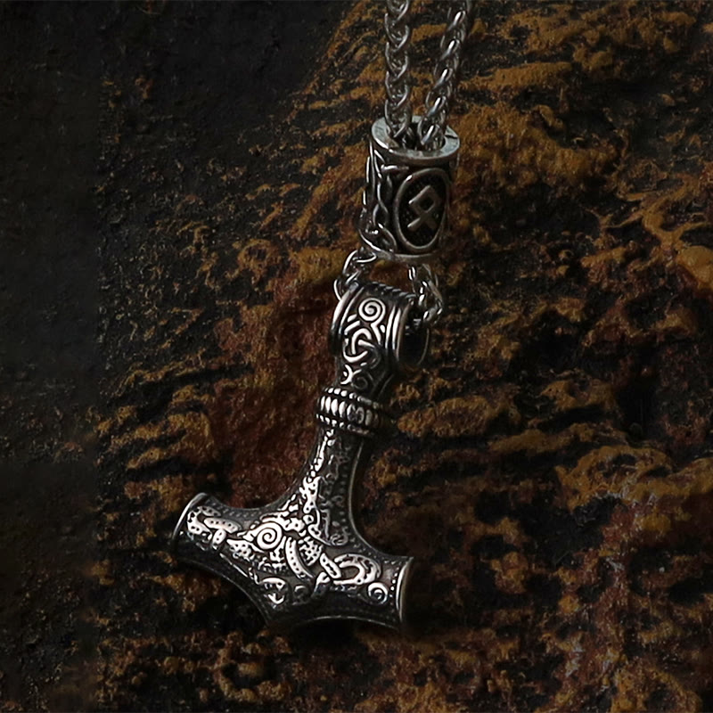 WorldNorse Mjölnir - Thors Hammer Edelstahl Halskette