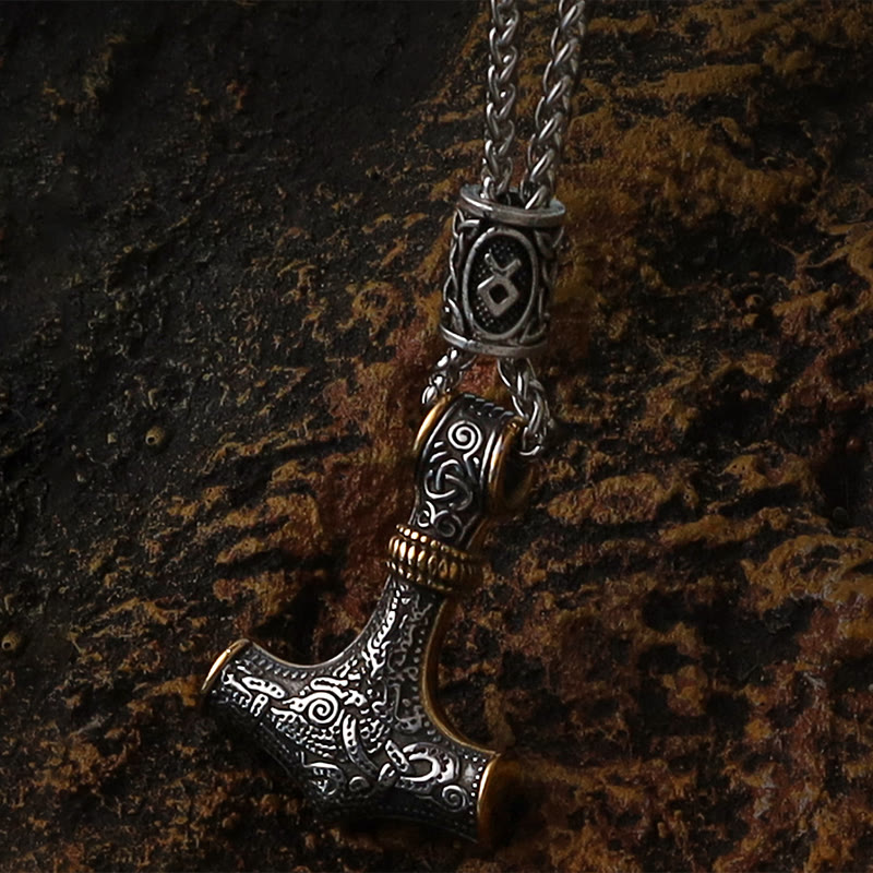 WorldNorse Mjölnir - Thors Hammer Edelstahl Halskette