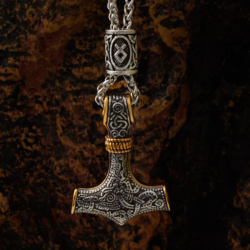 WorldNorse Mjölnir - Thors Hammer Edelstahl Halskette