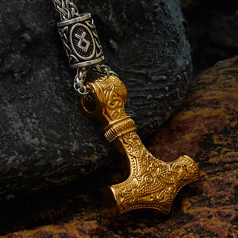 WorldNorse Mjölnir - Thors Hammer Edelstahl Halskette