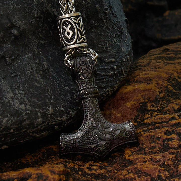 WorldNorse Mjölnir - Thors Hammer Edelstahl Halskette