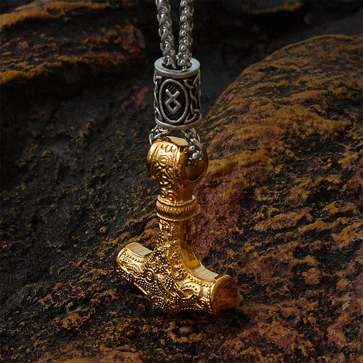 WorldNorse Mjölnir - Thors Hammer Edelstahl Halskette