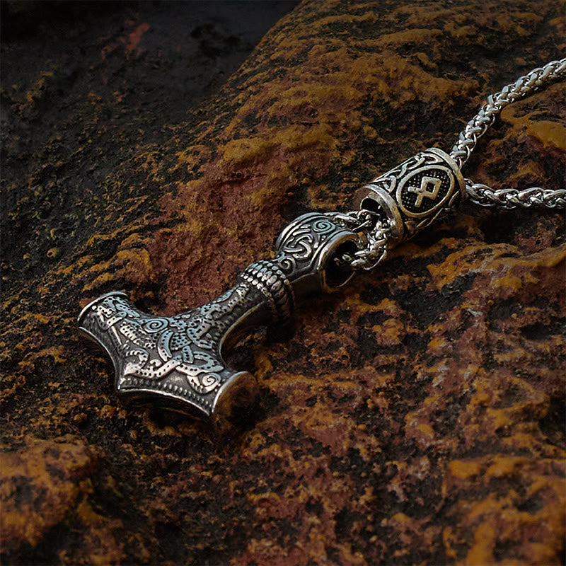 WorldNorse Mjölnir - Thors Hammer Edelstahl Halskette