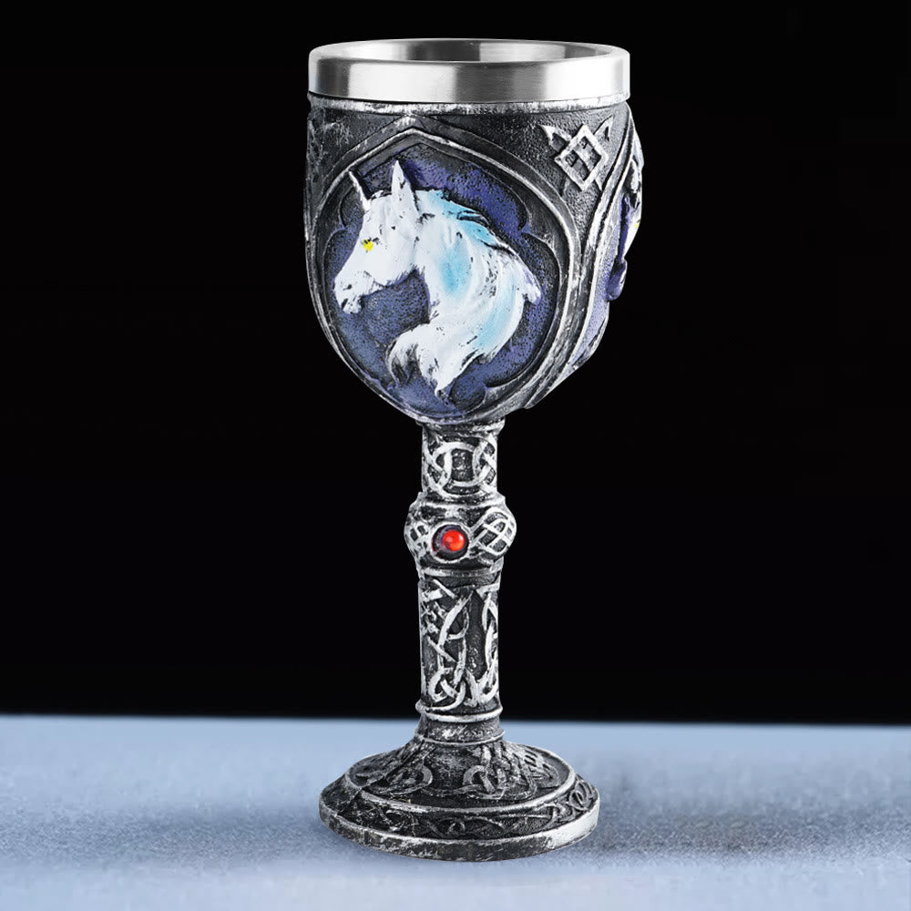 WorldNorse Wolf Einhorn Kelch Kelch