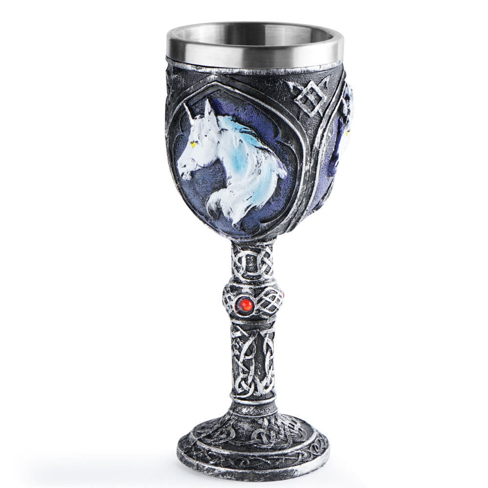 WorldNorse Wolf Einhorn Kelch Kelch