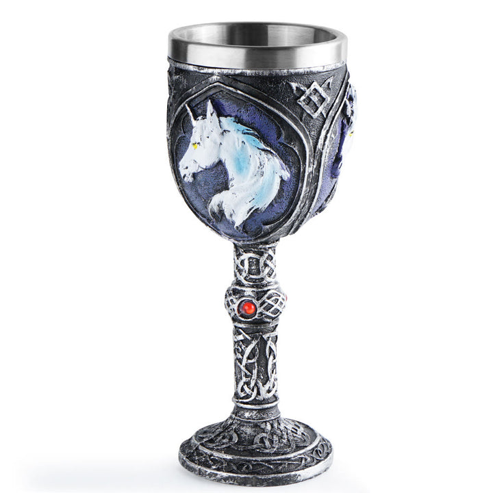 WorldNorse Wolf Einhorn Kelch Kelch