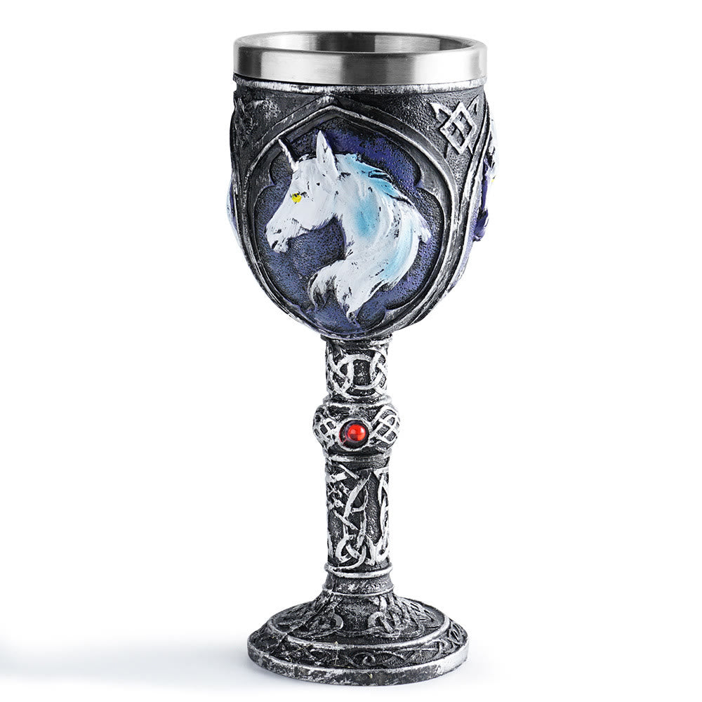 WorldNorse Wolf Einhorn Kelch Kelch