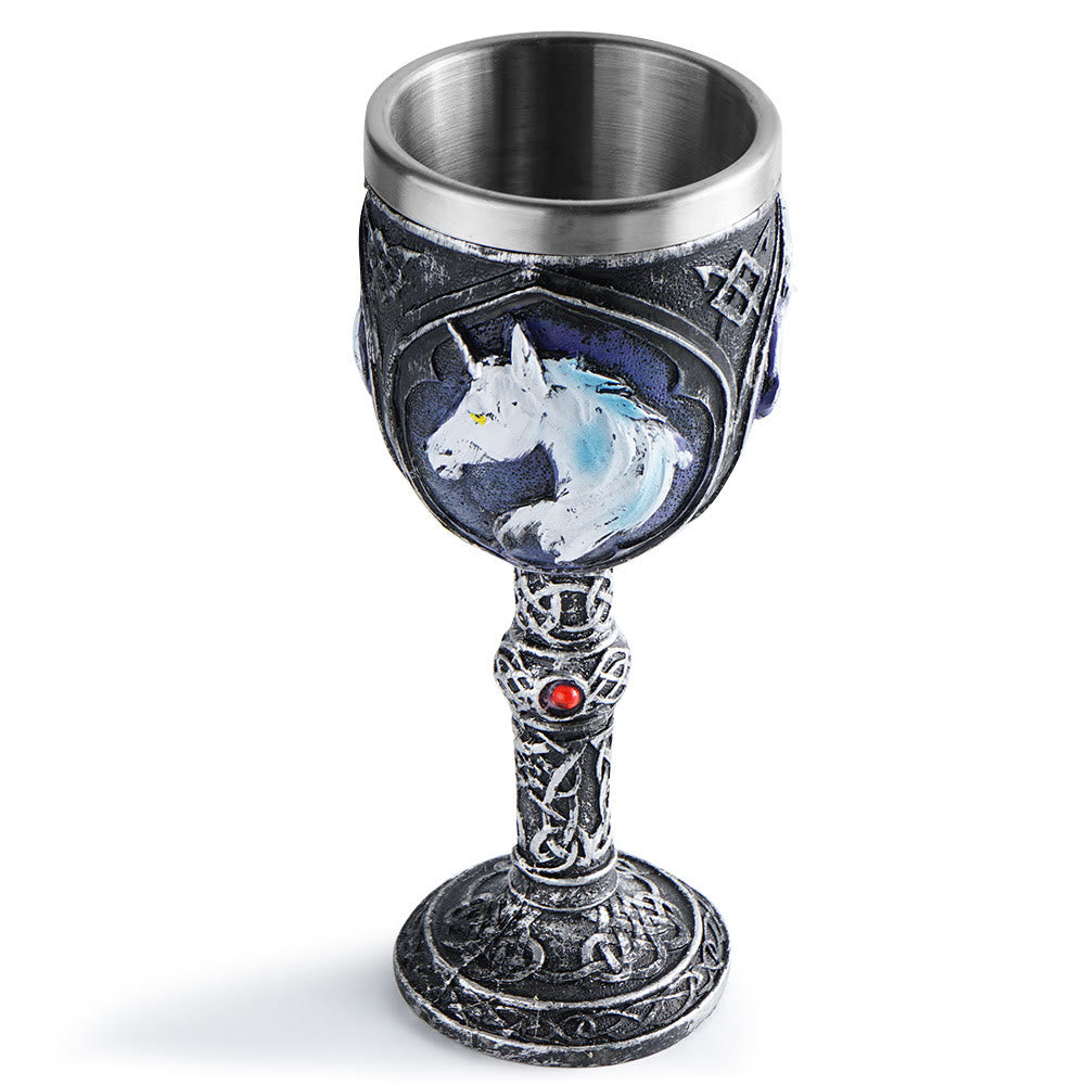 WorldNorse Wolf Einhorn Kelch Kelch