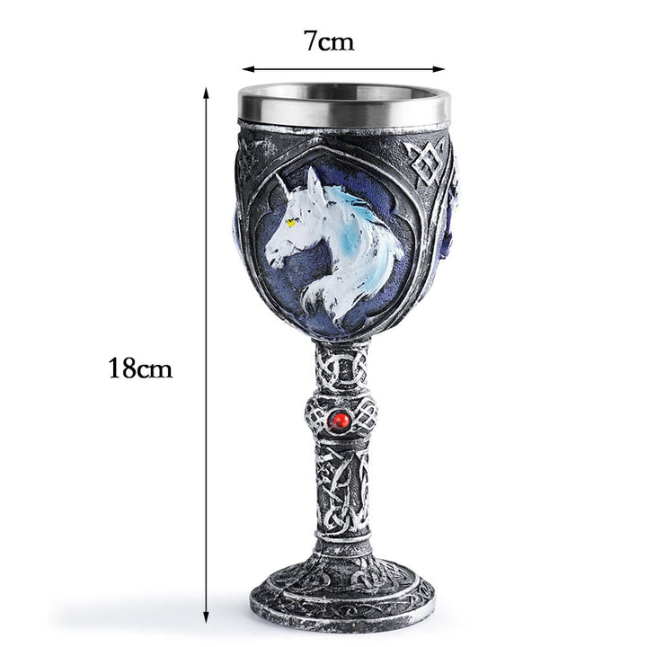 WorldNorse Wolf Einhorn Kelch Kelch