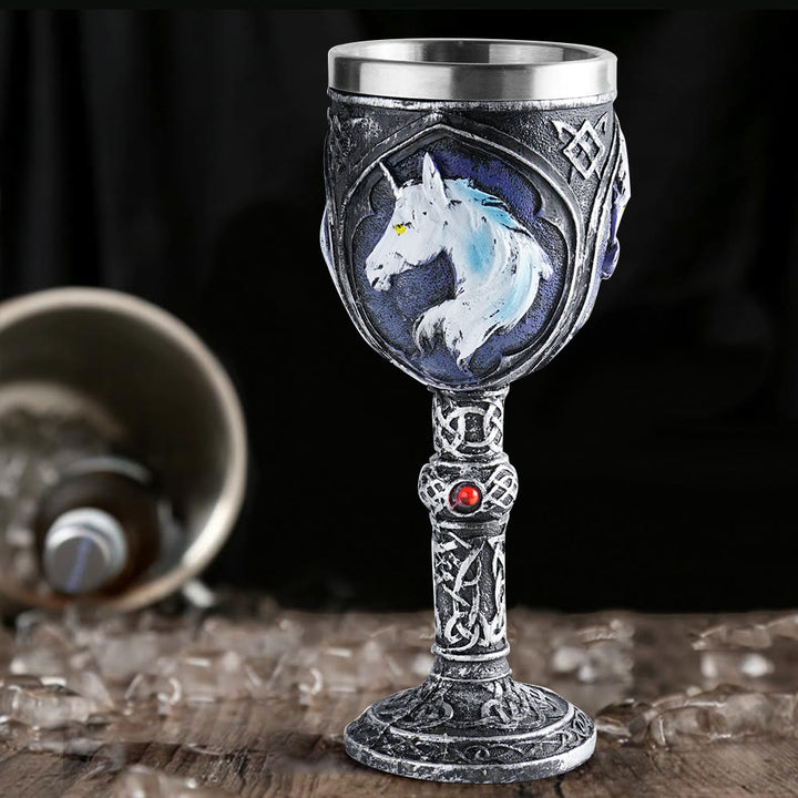 WorldNorse Wolf Einhorn Kelch Kelch