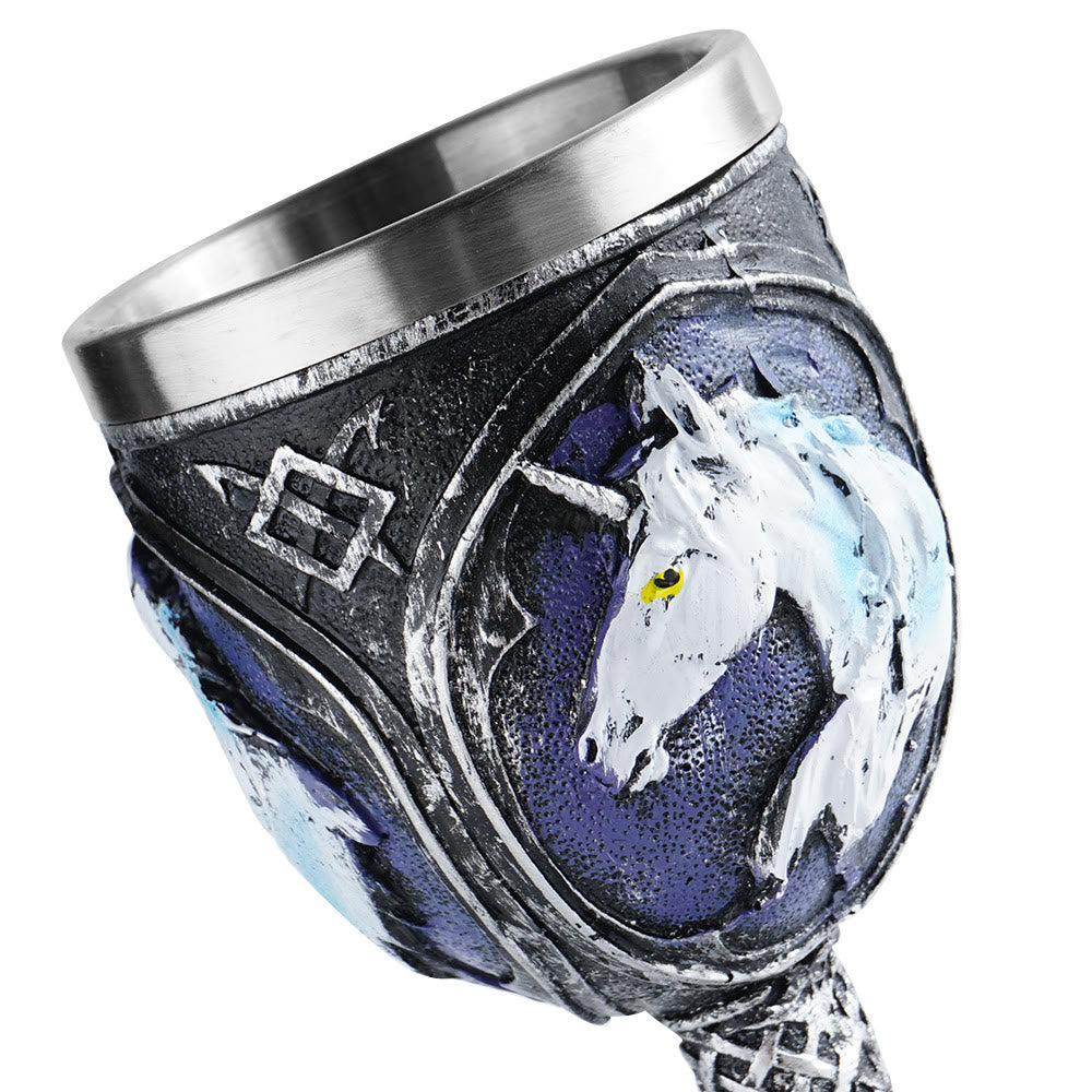 WorldNorse Wolf Einhorn Kelch Kelch