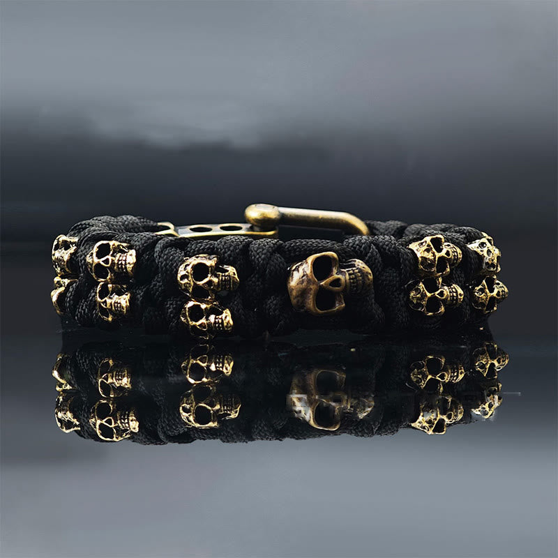 WorldNorse Totenkopf Paracord Armband
