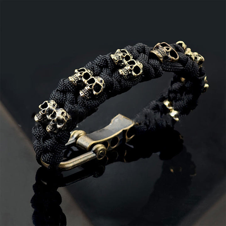 WorldNorse Totenkopf Paracord Armband