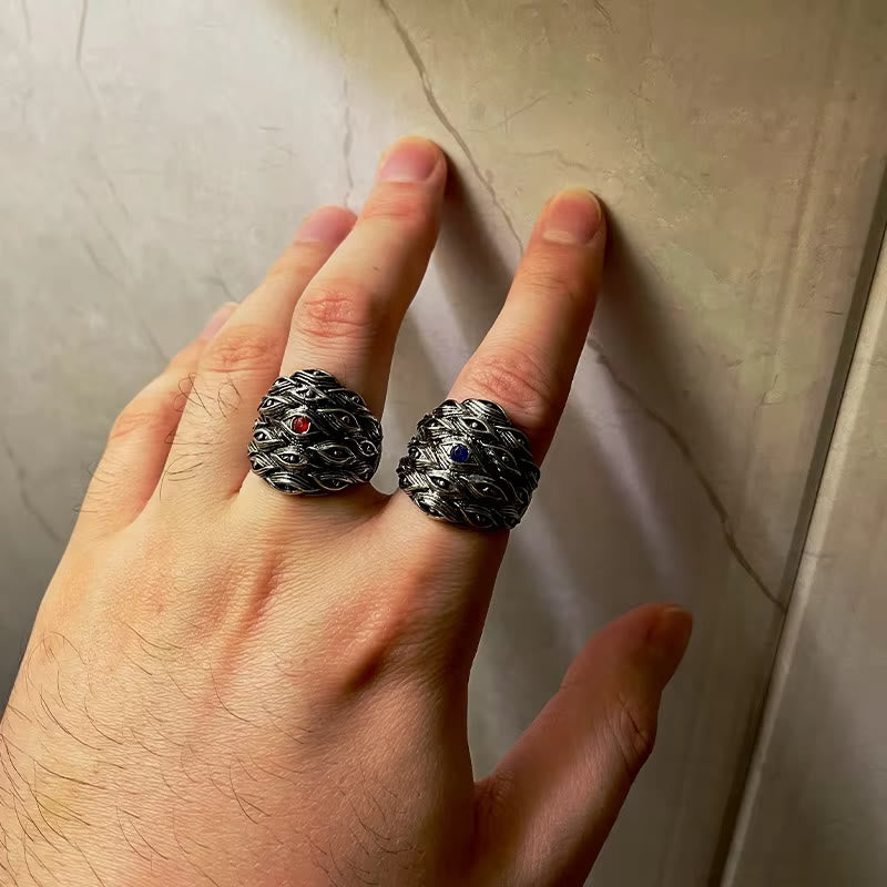 WorldNorse Yokai Hunderte von Augen Ring