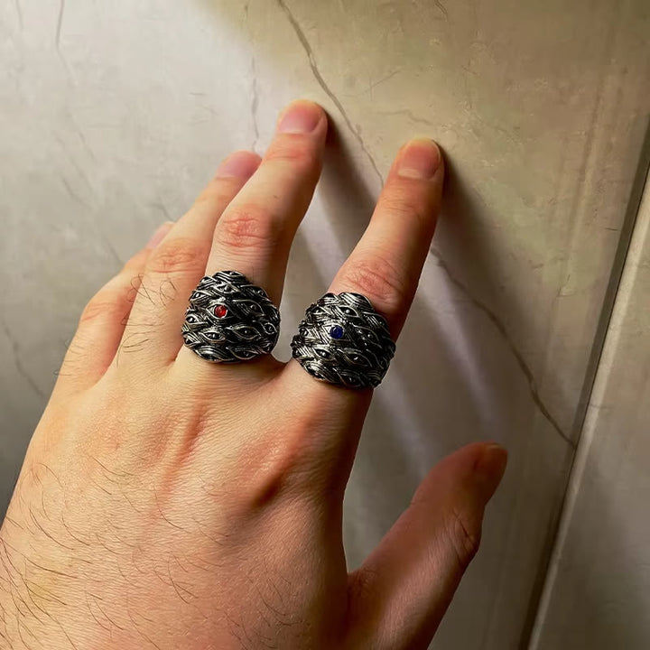 WorldNorse Yokai Hunderte von Augen Ring