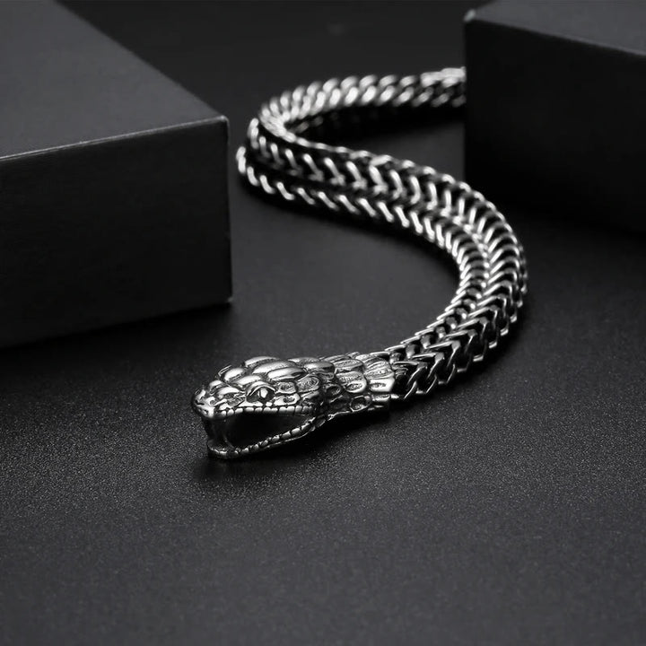WorldNorse Doppel-Schlangenkopf-Armband für Herren