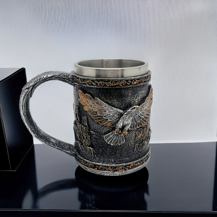 WorldNorse Bierkrug „Odins Raven “