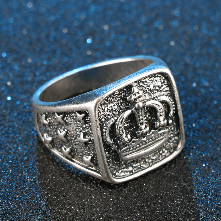 WorldNorse Dirty Biker Vintage Kronenring