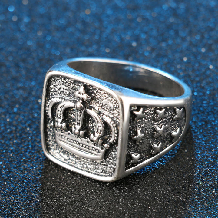 WorldNorse Dirty Biker Vintage Kronenring