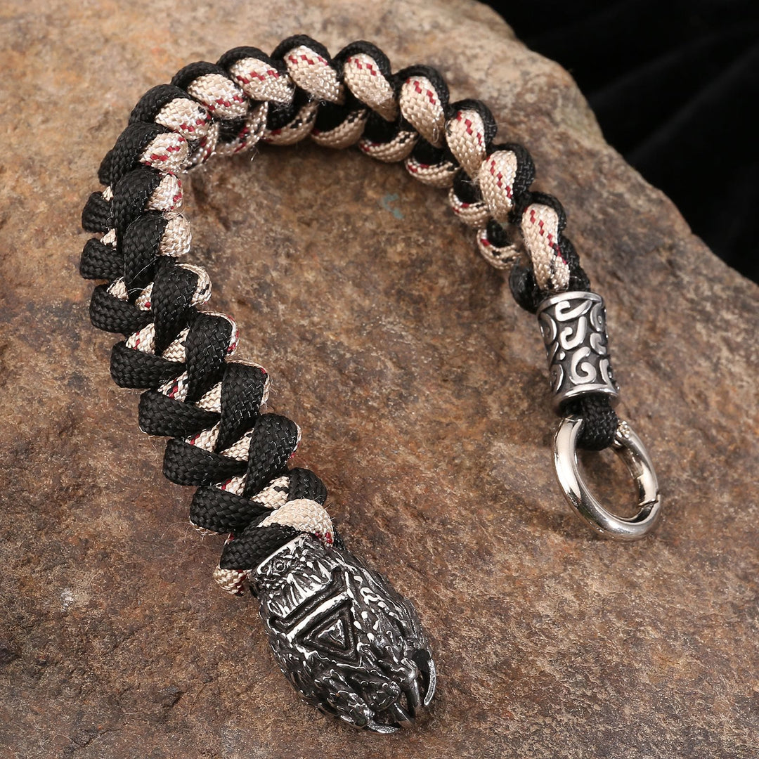WorldNorse Wikinger-Armband mit Wolf und Bärenmotiv