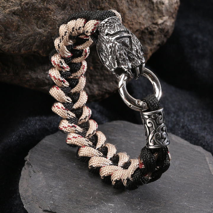 WorldNorse Wikinger-Armband mit Wolf und Bärenmotiv