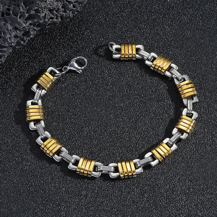 WorldNorse Edelstahl-Kabelkettenglied-Armband