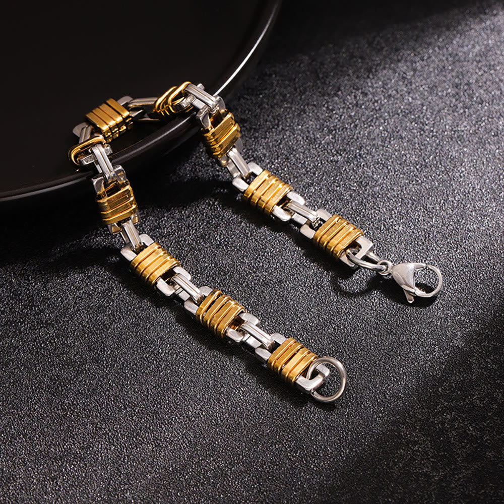 WorldNorse Edelstahl-Kabelkettenglied-Armband