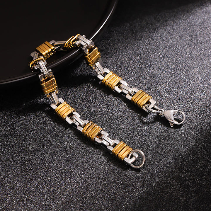 WorldNorse Edelstahl-Kabelkettenglied-Armband