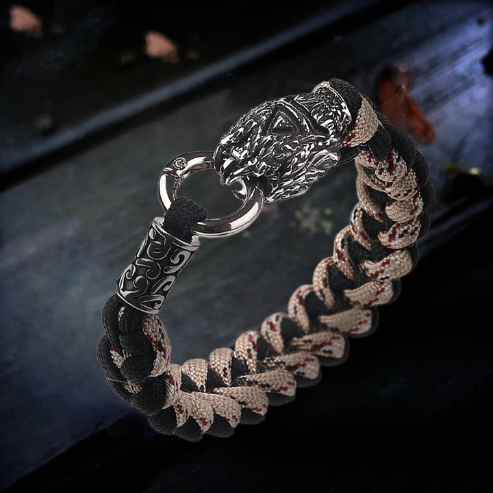 WorldNorse Wikinger-Armband mit Wolf und Bärenmotiv