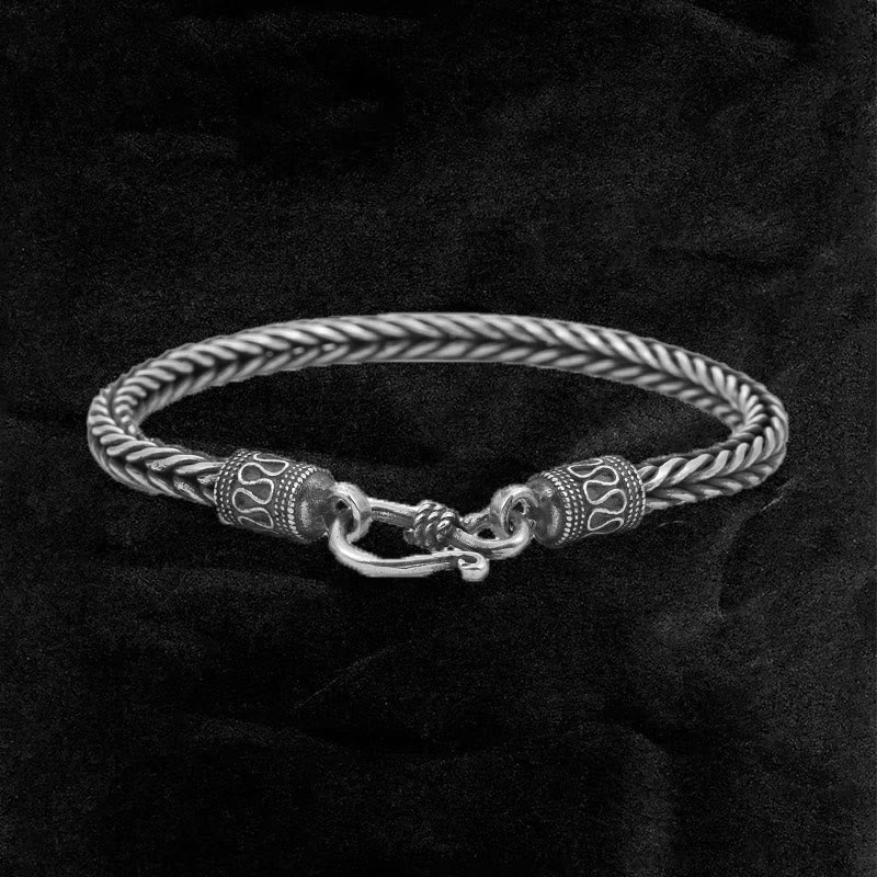 WorldNorse Weizen-Armband aus handgefertigtem 925er Silber - Weizen 20,5cm - image 0
