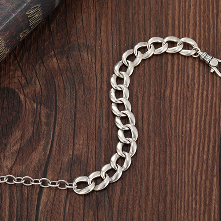 WorldNorse 925 Sterling Silber Feder Armband