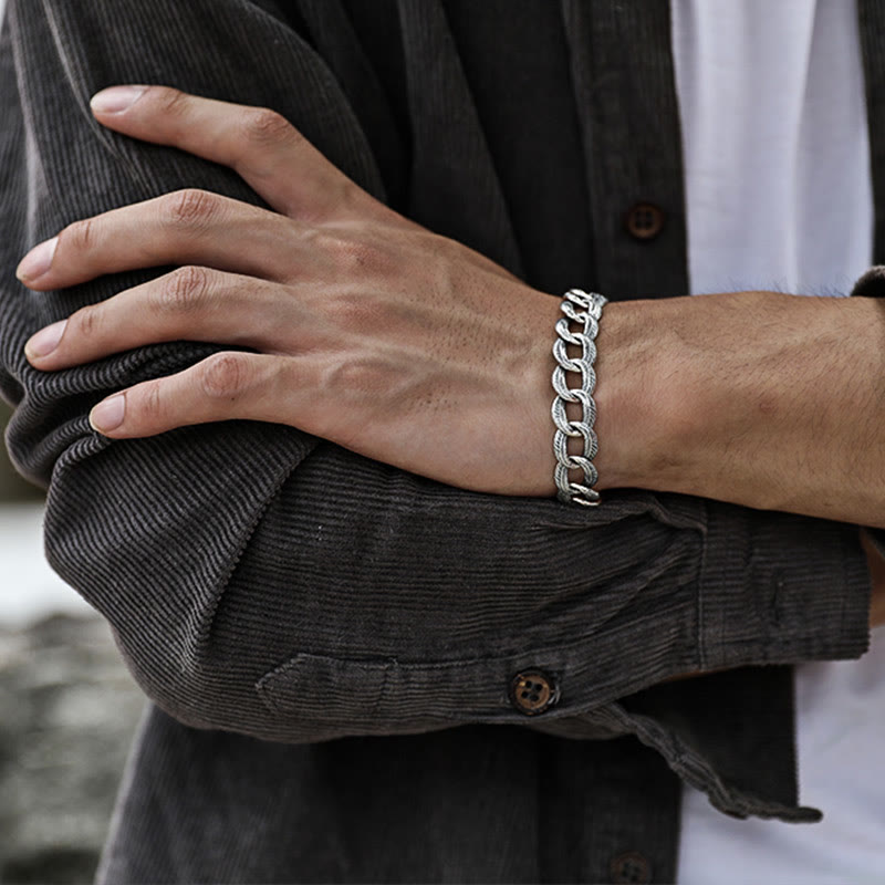 WorldNorse 925 Sterling Silber Feder Armband