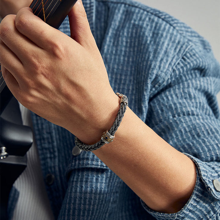 WorldNorse Geflochtenes Armband aus 925er Sterlingsilber - image 3